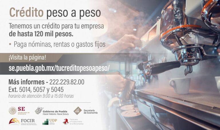 Habilita Economía plataforma “Tu crédito Peso a Peso”