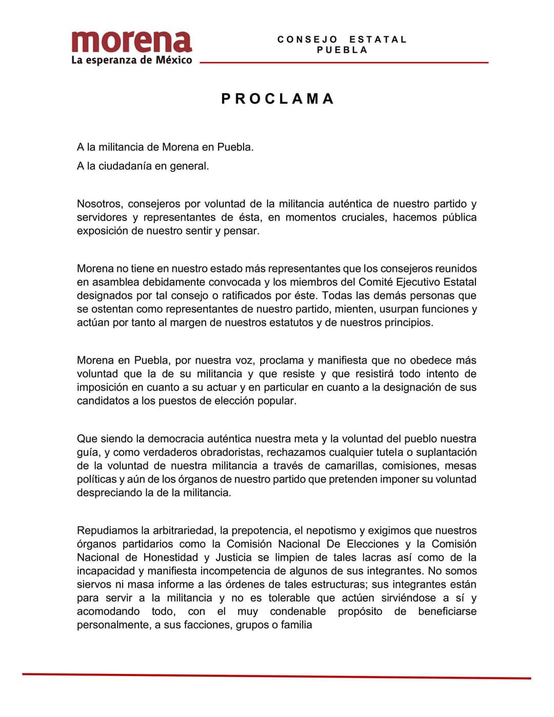 Consejeros de Morena rechazan a Edgar Garmendia