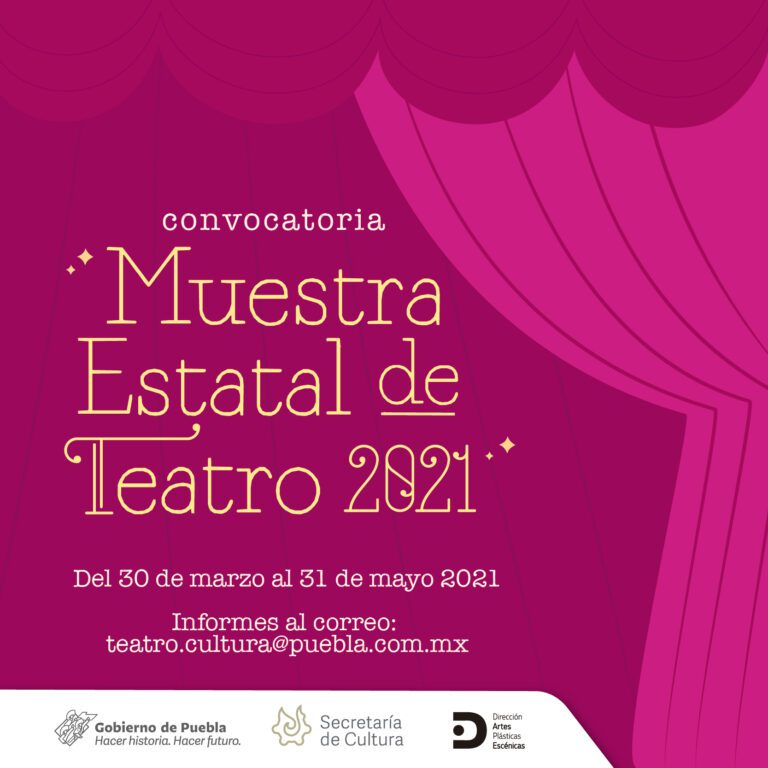 Convoca Secretaría de Cultura a «Muestra Estatal de Teatro 2021»
