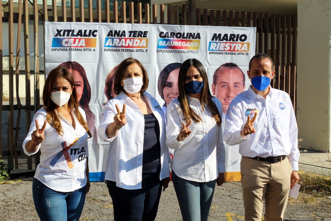 Ellas y ellos aspiran a una diputación federal por Puebla, hoy inician campañas