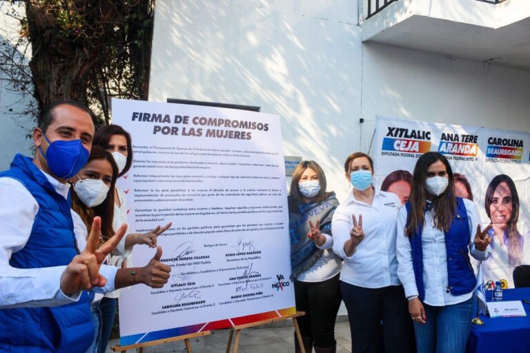 Firman candidatas y candidatos de Va por México Compromisos por las Mujeres