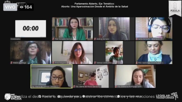 Promueve el diálogo Parlamento Abierto sobre Derechos Sexuales, Reproductivos y Aborto Legal de la LX Legislatura