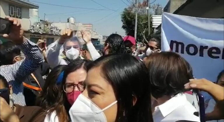 Arranca campaña Claudia Rivera Vivanco en medio de reclamos ciudadanos