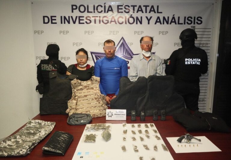 Policía Estatal captura a tres presuntos integrantes de la banda de «Los Moustros»