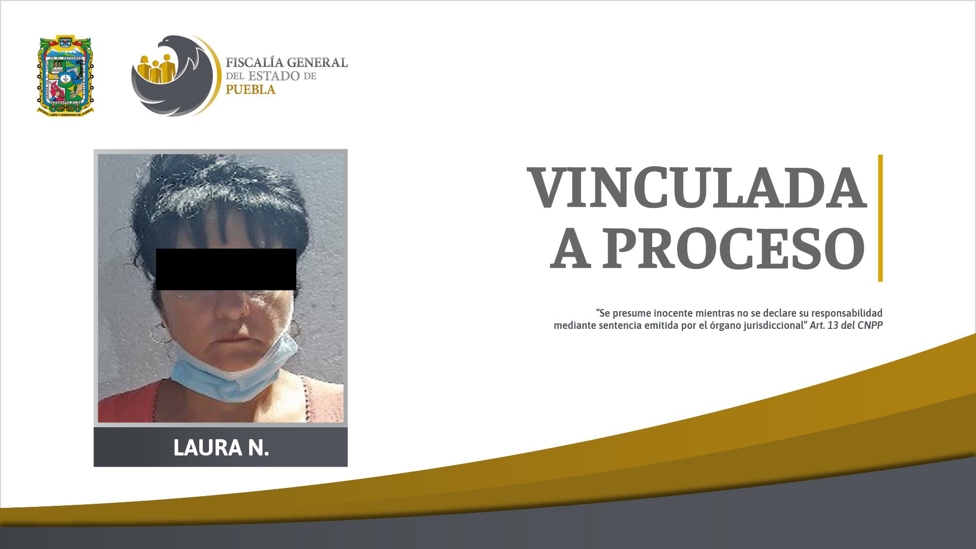 FGE aprehendió a la autora intelectual del homicidio de su ex pareja