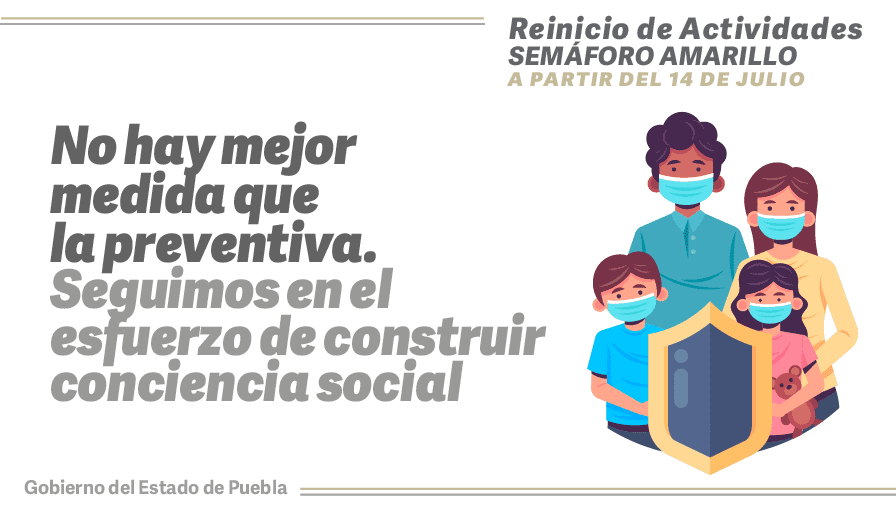 Gobierno de Puebla emite nuevas medidas para contener contagios de Covid-19