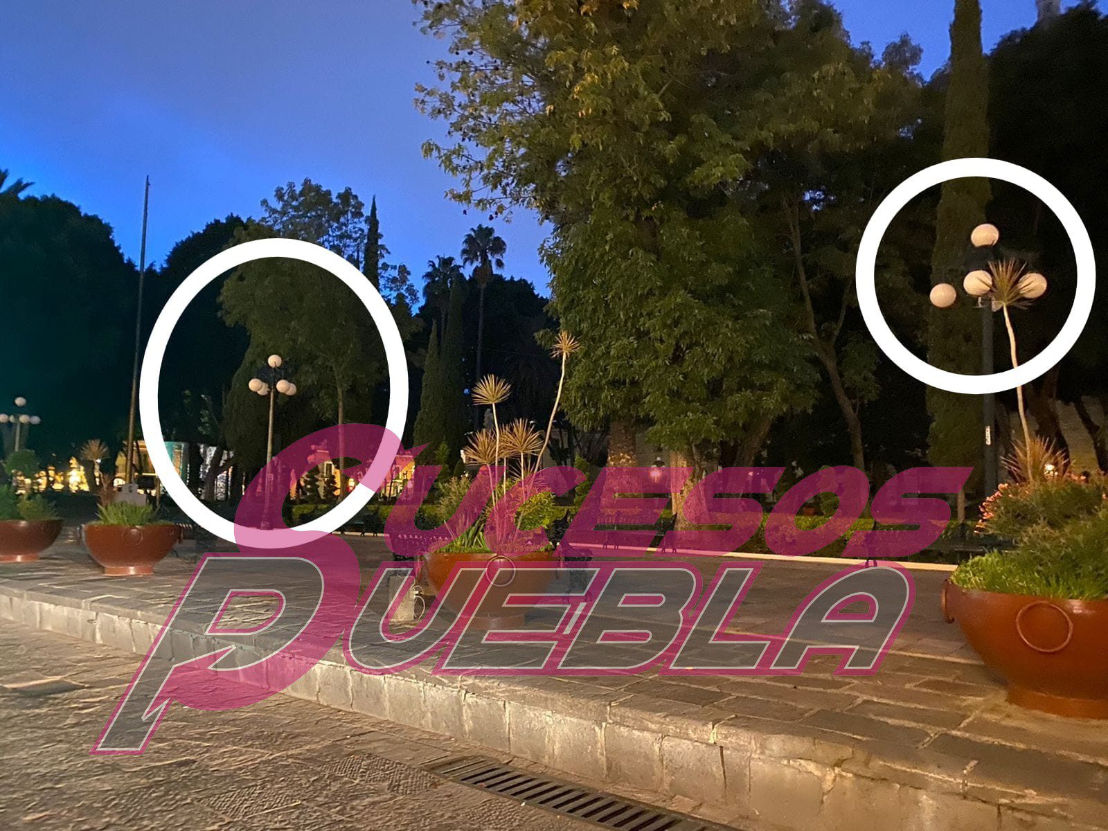 Sin funcionar luminarias del zócalo reinagurado por Sedatu y Ayuntamiento