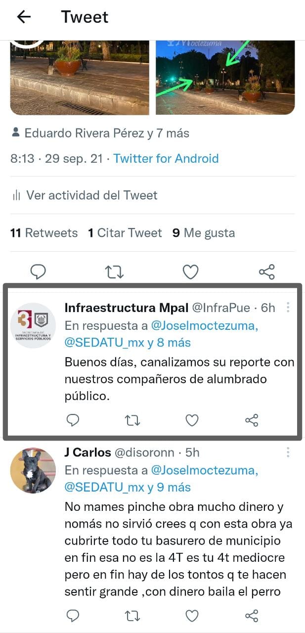 Sin funcionar luminarias del zócalo reinagurado por Sedatu y Ayuntamiento