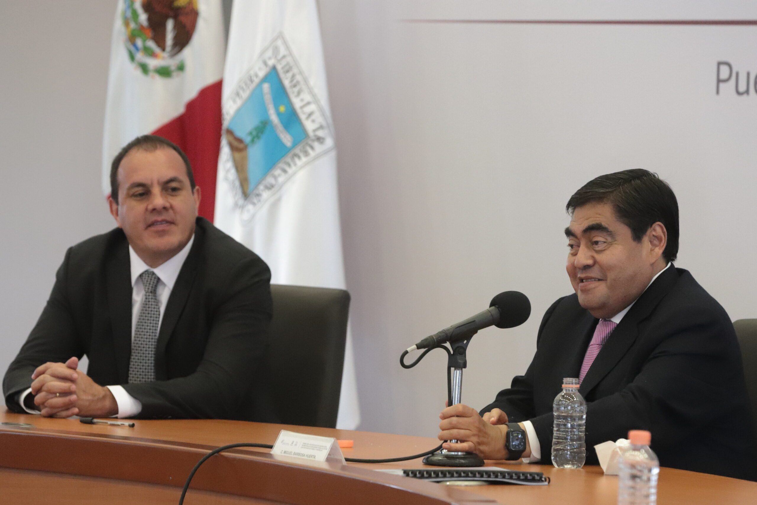 Firman Puebla y Morelos acuerdos de coordinación en materia de seguridad pública