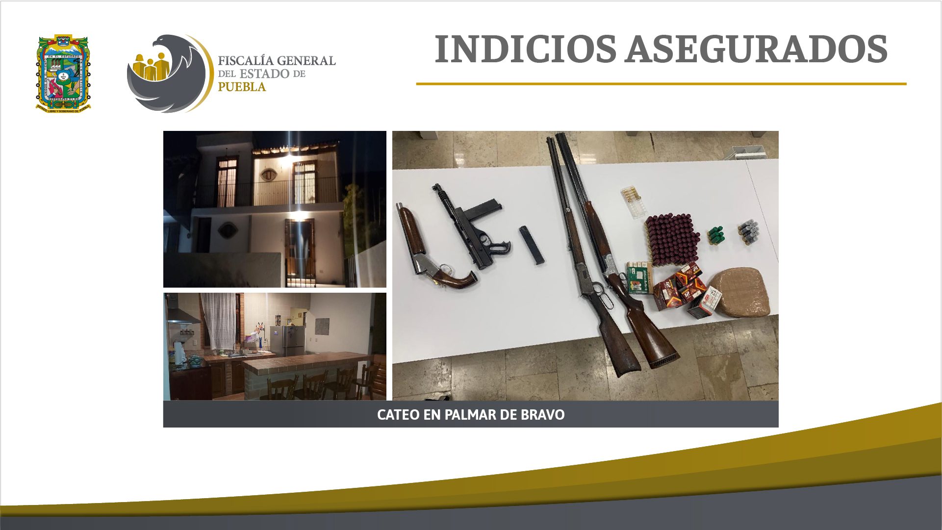 Fiscalía Puebla cateó 3 ranchos en Quecholac y Palmar de Bravo