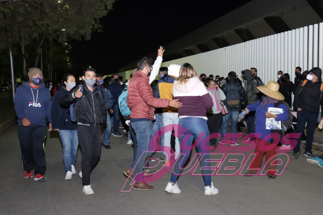 Así fue el primer día de vacunación anticovid en Puebla capital