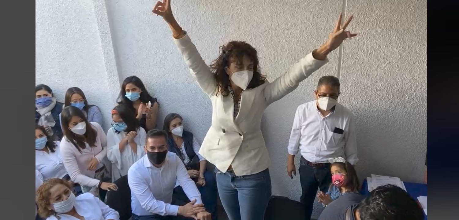 Augusta Díaz de Rivera buscará dirigir el PAN Puebla; reúne simpatizantes en El Carmen