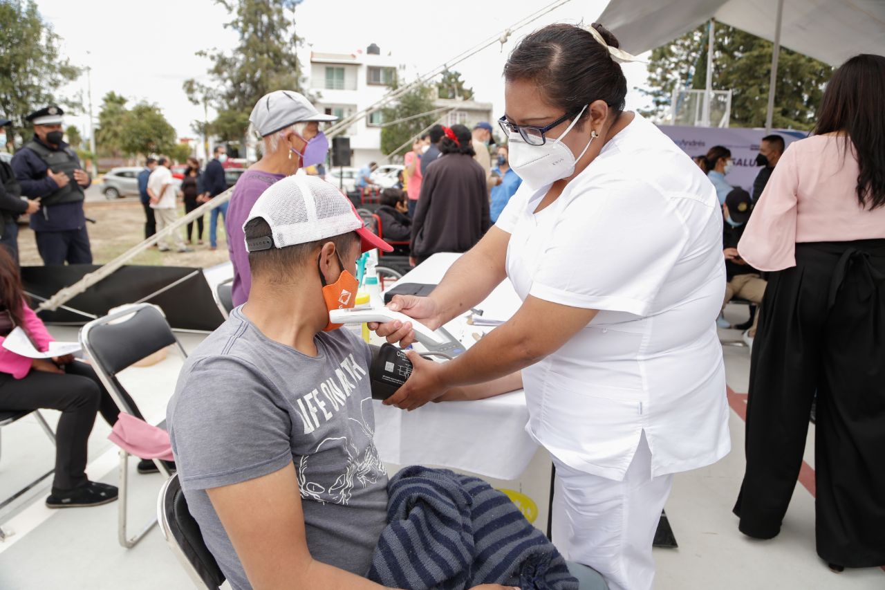 Con brigadas de Salud, el Ayuntamiento de San Andrés Cholula acerca servicios a la ciudadanía