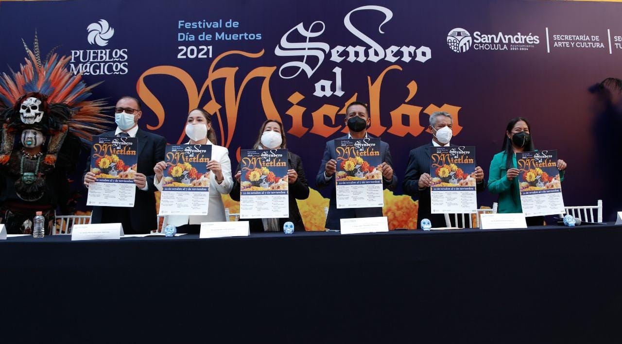Presenta Ayuntamiento de San Andrés Cholula primer festival sendero al Mictlán
