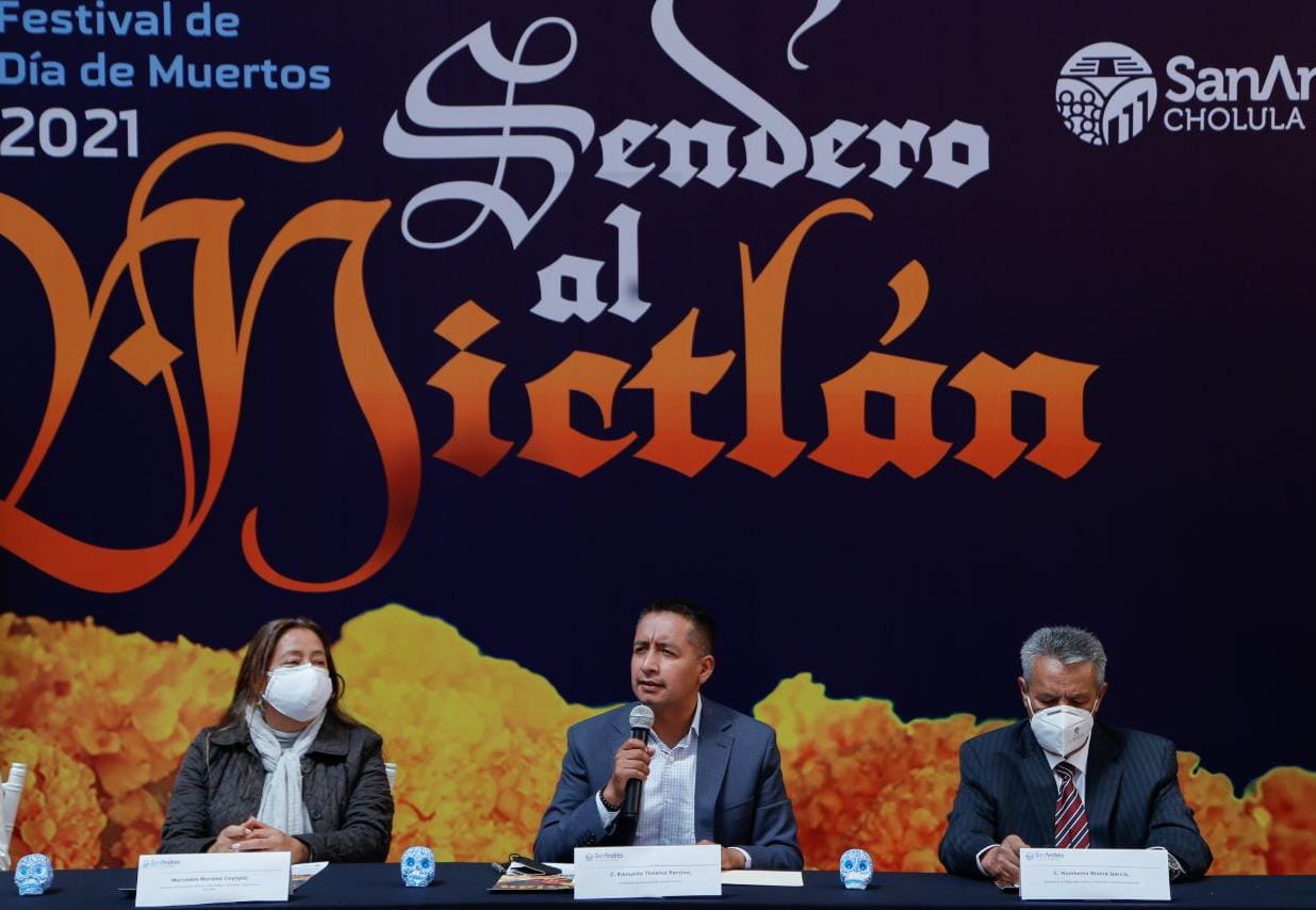 Presenta Ayuntamiento de San Andrés Cholula primer festival sendero al Mictlán