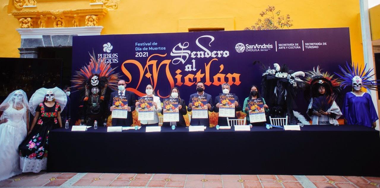 Presenta Ayuntamiento de San Andrés Cholula primer festival sendero al Mictlán