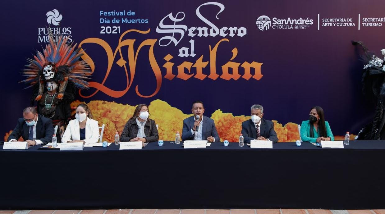Presenta Ayuntamiento de San Andrés Cholula primer festival sendero al Mictlán