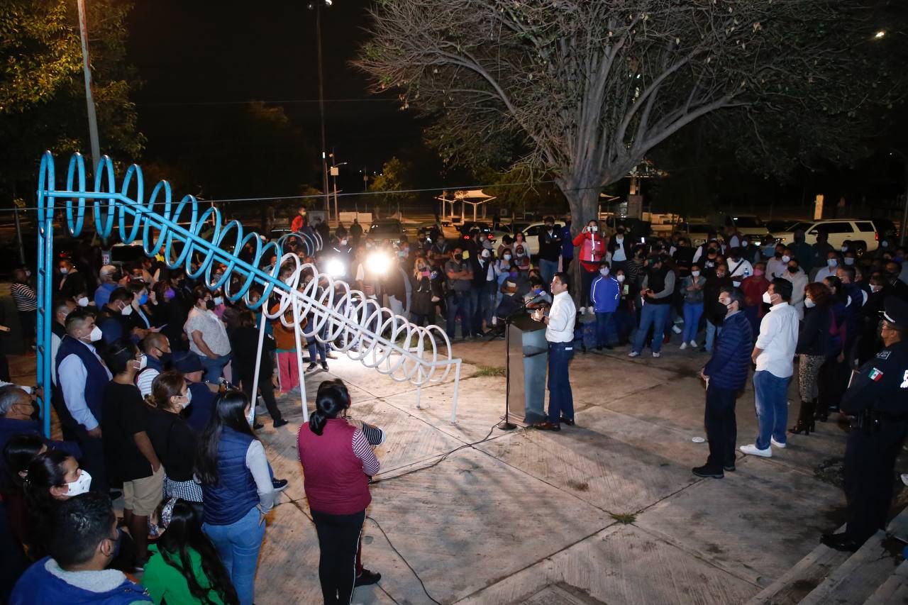 Ayuntamiento de Puebla realiza segunda caminata por la seguridad en San Jorge
