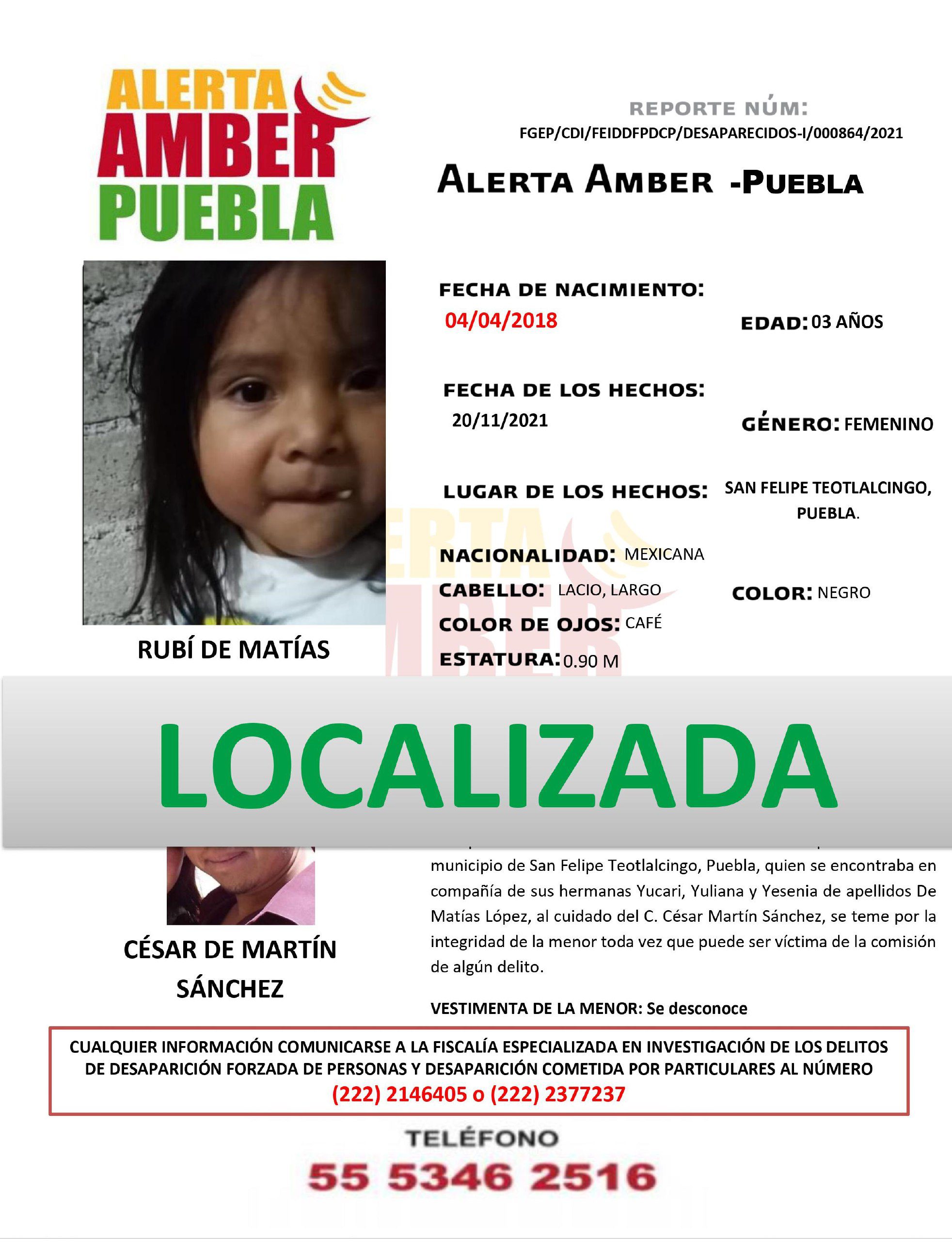 A través de Alerta Amber se localizó a cuatro hermanas menores de edad