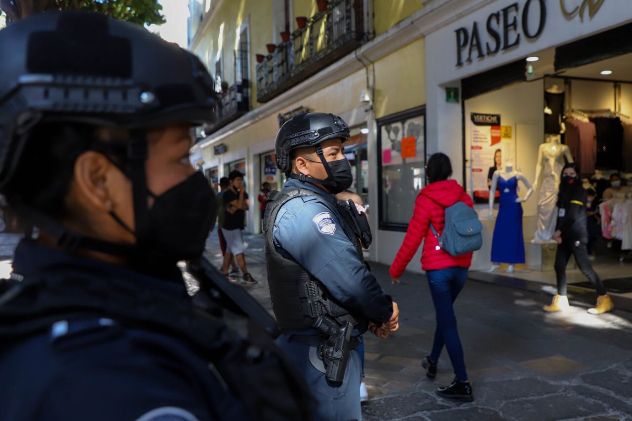 Durante Buen Fin 2021, más de 2 mil policías municipales de Puebla refuerzan la vigilancia