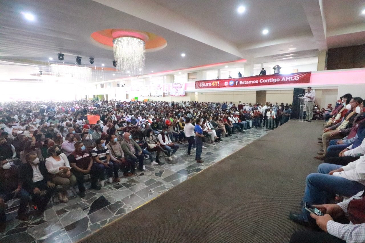 Cierran Reunión Estatal de Ratificación de Mandato Estamos Contigo AMLO, con más de 7 mil asistentes