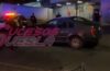 Conductora de jetta pierde control y se impacta con patrulla de la Policía Municipal de Puebla