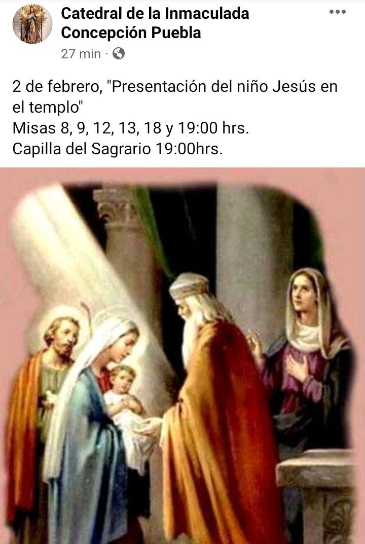 Alistan misas por el Día de la Candelaria