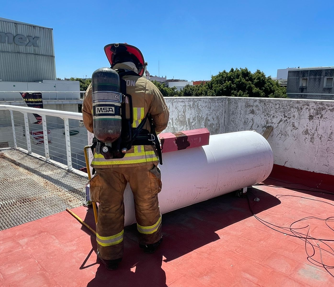 Descarta Protección Civil Municipal fuga de gas en Plaza San Francisco