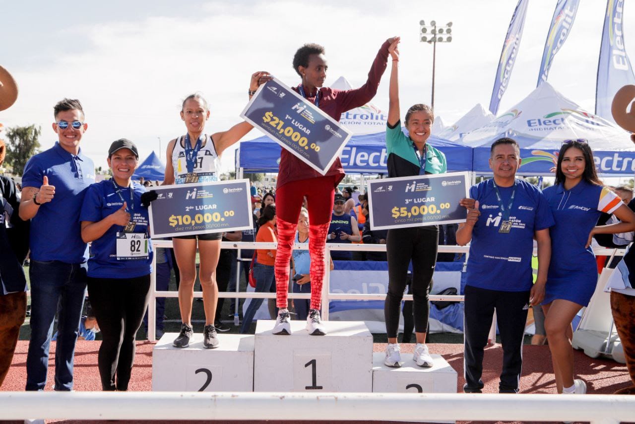 Con éxito se realizó el medio maratón del día del papá en San Andrés Cholula