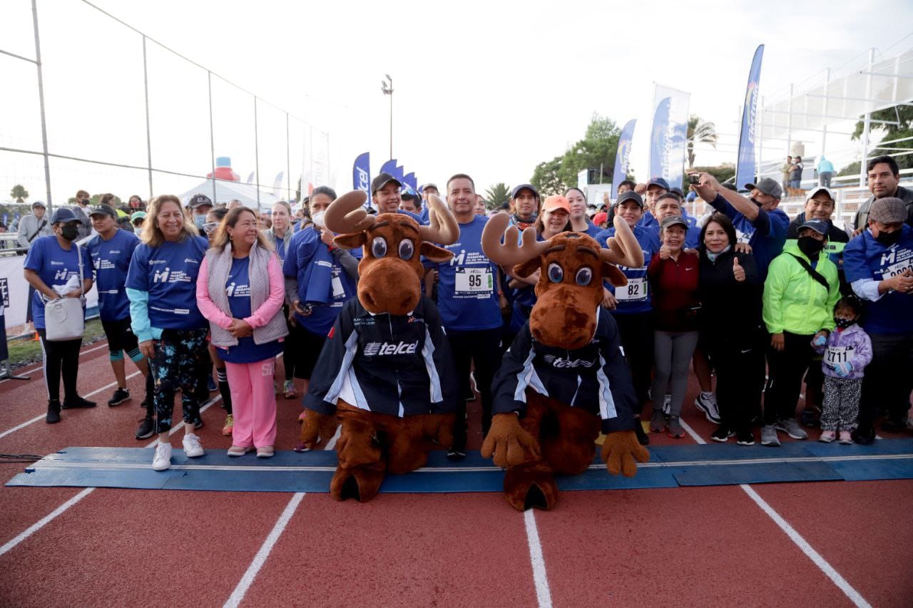 Con éxito se realizó el medio maratón del día del papá en San Andrés Cholula
