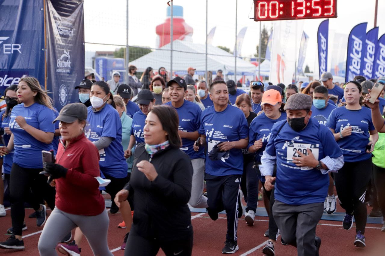 Con éxito se realizó el medio maratón del día del papá en San Andrés Cholula
