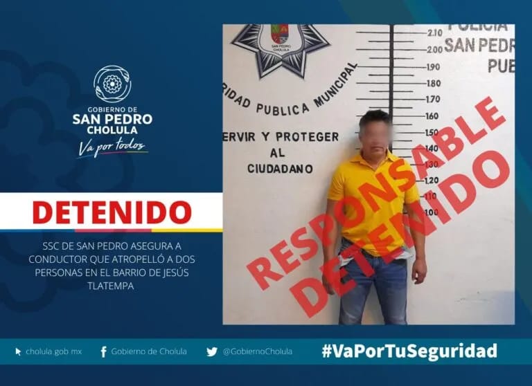 VIDEO Conductor borracho arrolló a una pareja en San Pedro Cholula, hay un fallecido