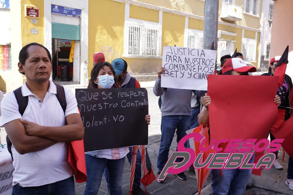 VIDEO Trabajadores de Talavera Uriarte protestan en Tribunales Laborales