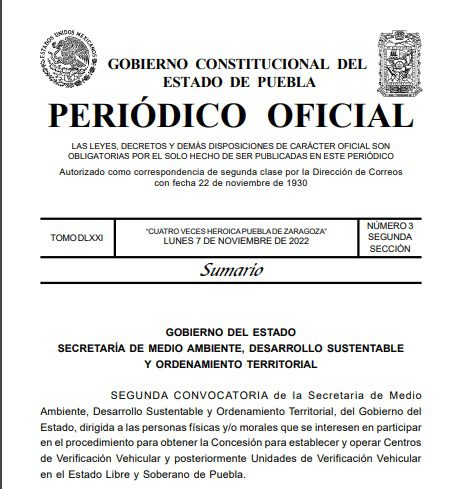 Lanza gobierno licitación para la apertura de 17 Centros de Verificación Vehicular