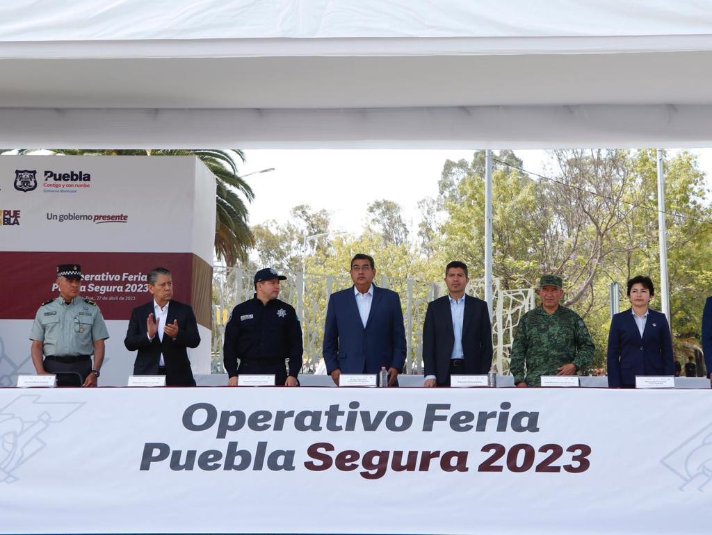 Sergio Salomón da banderazo al operativo “Feria Puebla Segura 2023”