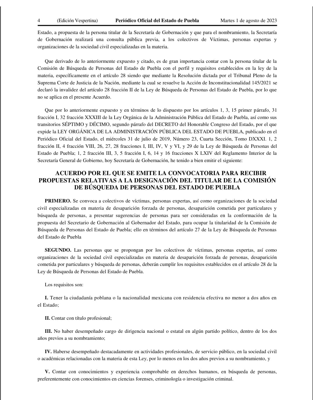 Quitan a María del Carmen Carabarín de la Comisión de Búsqueda