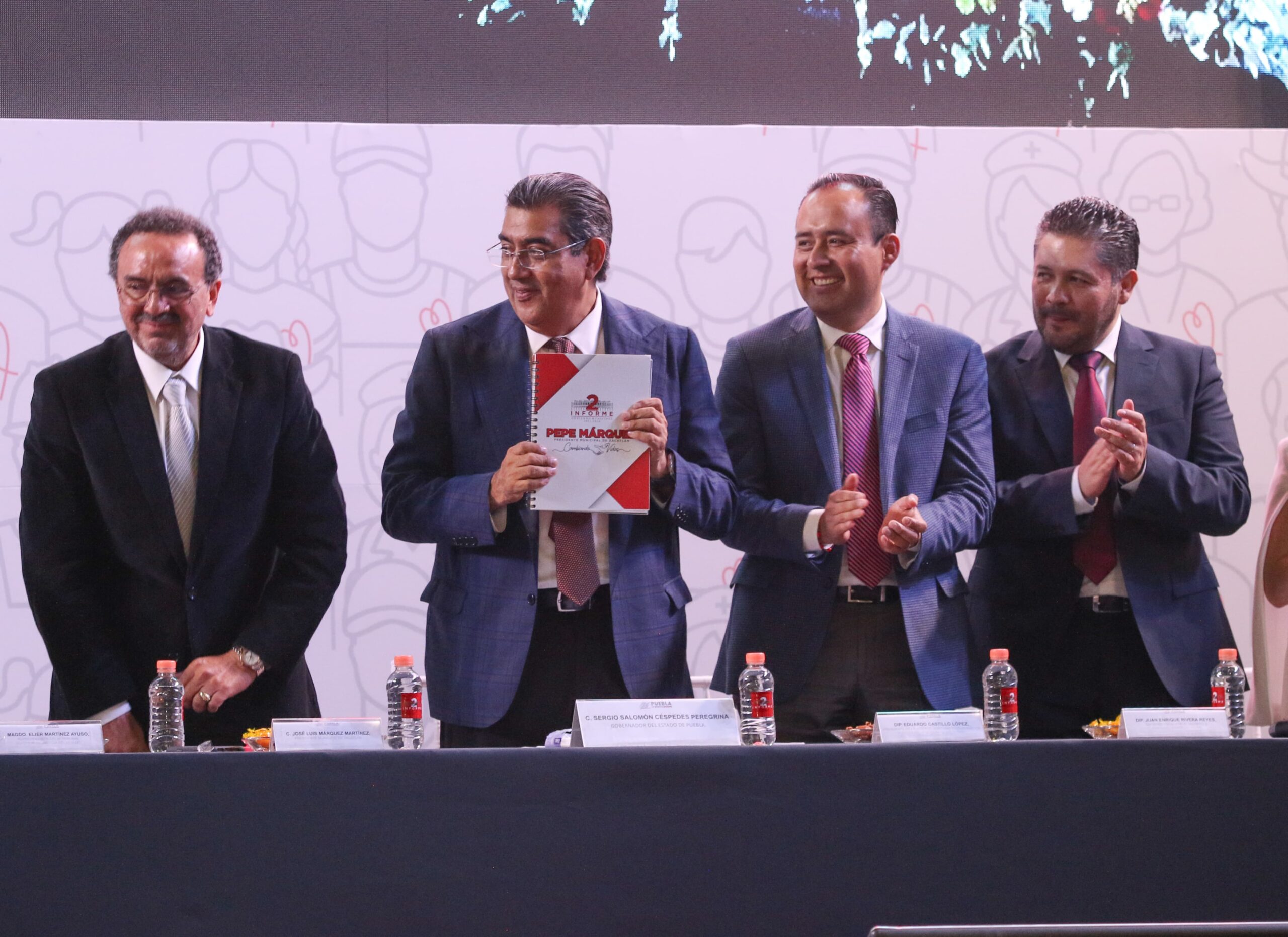 Acude Sergio Salomón a informes de Zacatlán, Xicotepec y Huachinango