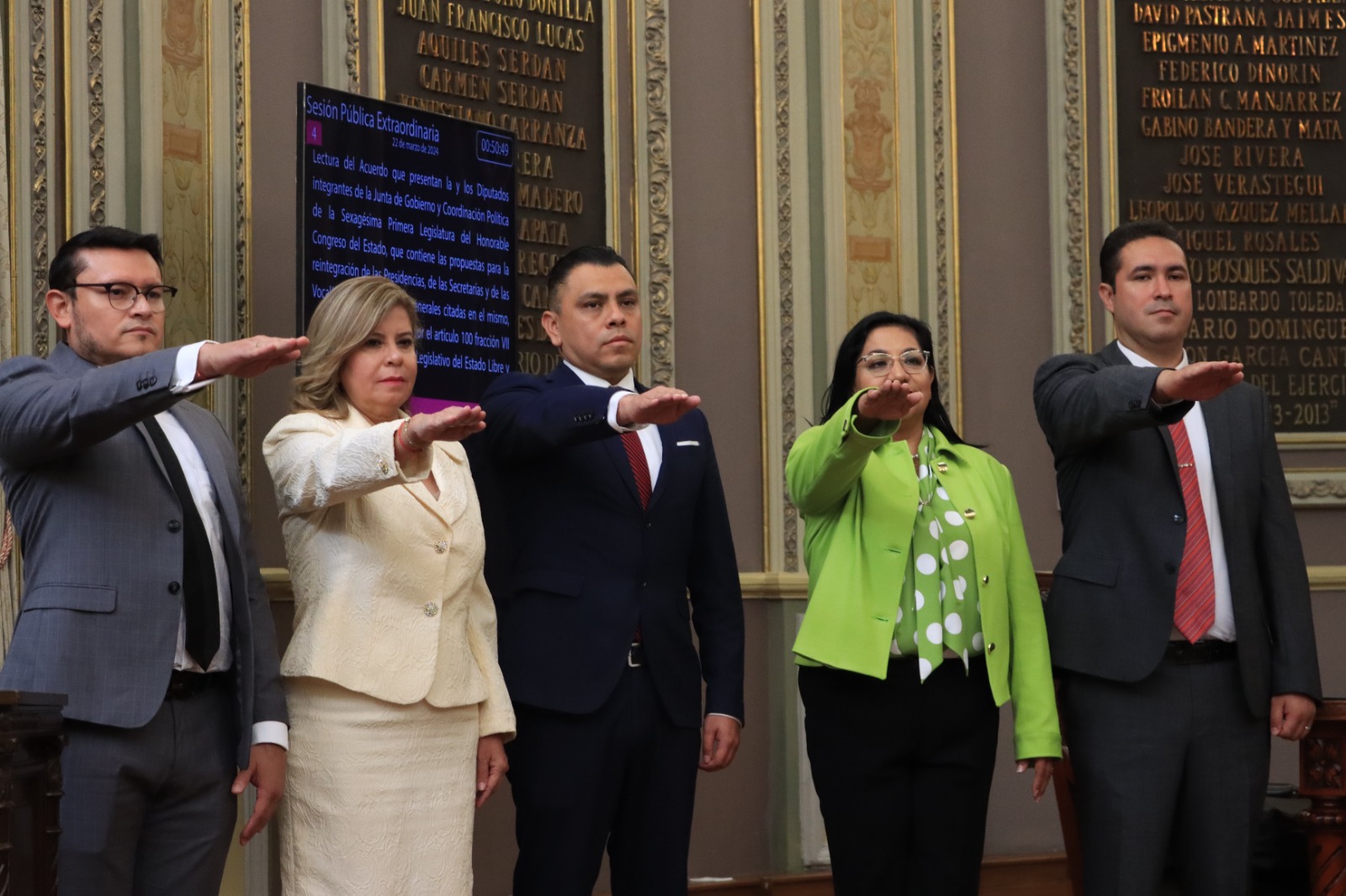 LXI Legislatura elige y nombra a 10 magistrados; rindieron protesta en Sesión Extraordinaria 