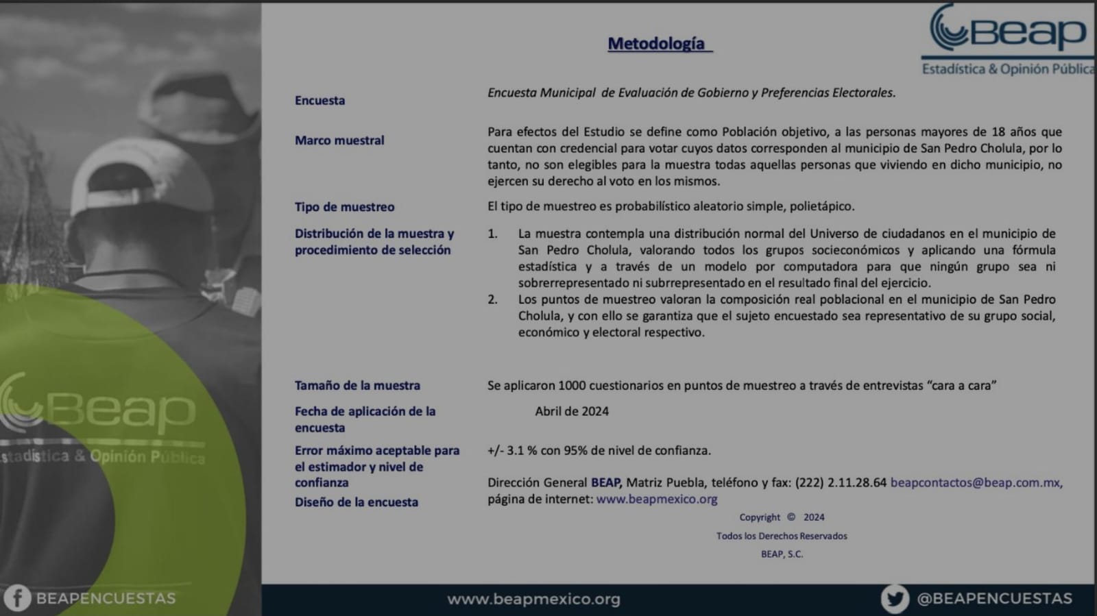 BEAP da ventaja a Tonantzin Fernández de más de 15 puntos sobre Roxana Luna