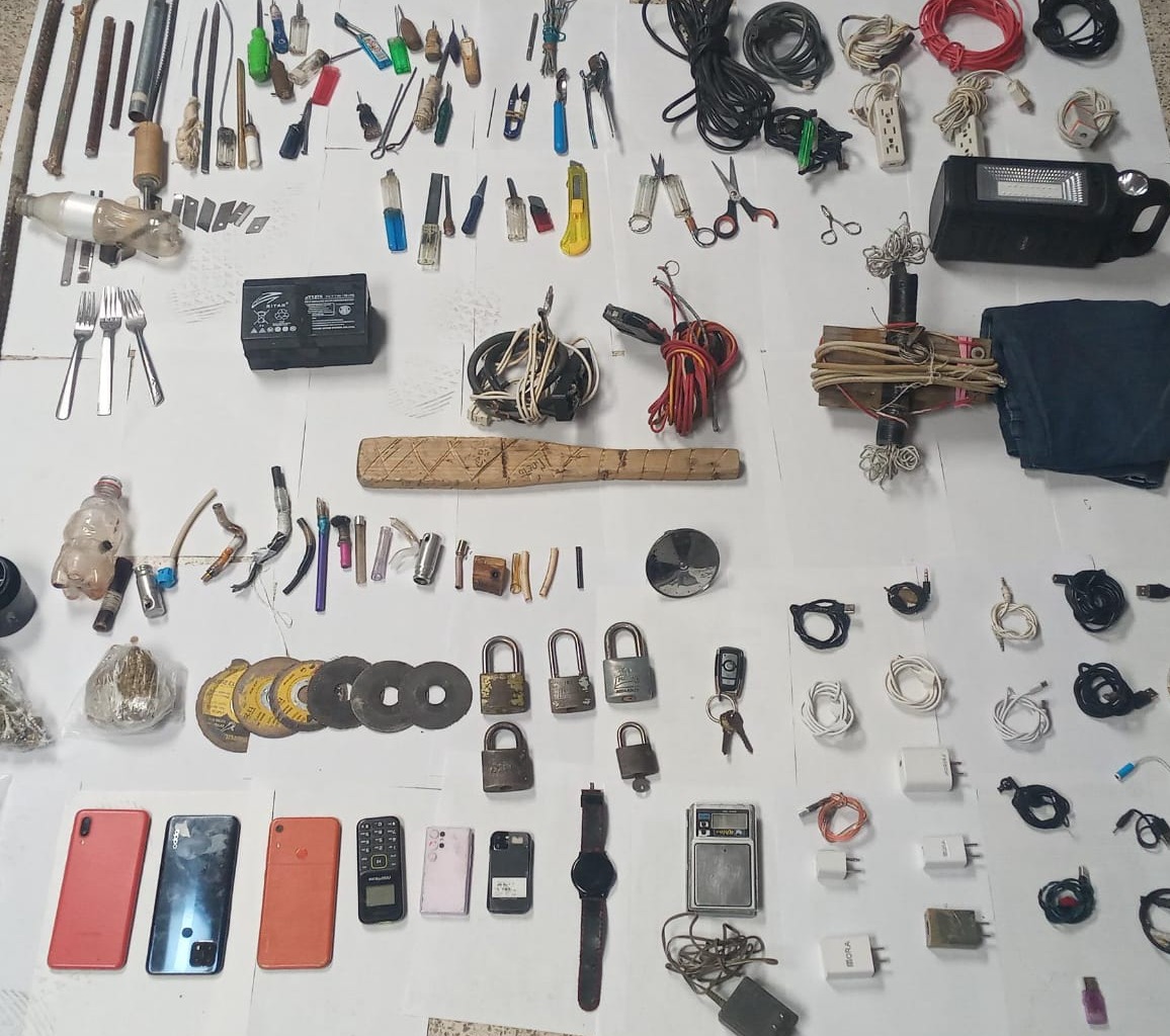 Asegura SSP droga durante operativo en el penal de San Miguel 