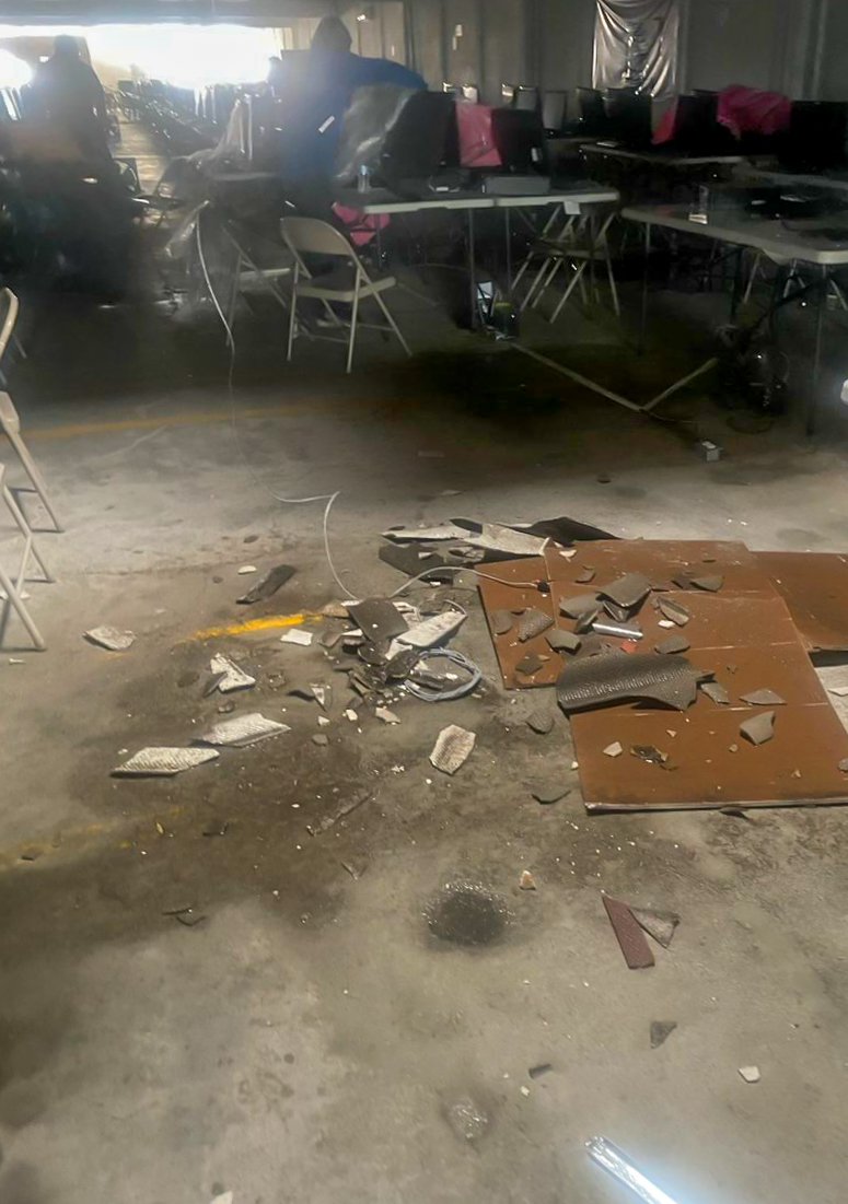 Lluvias afectan instalaciones del IEE, en donde se encuentra instalado el PREP