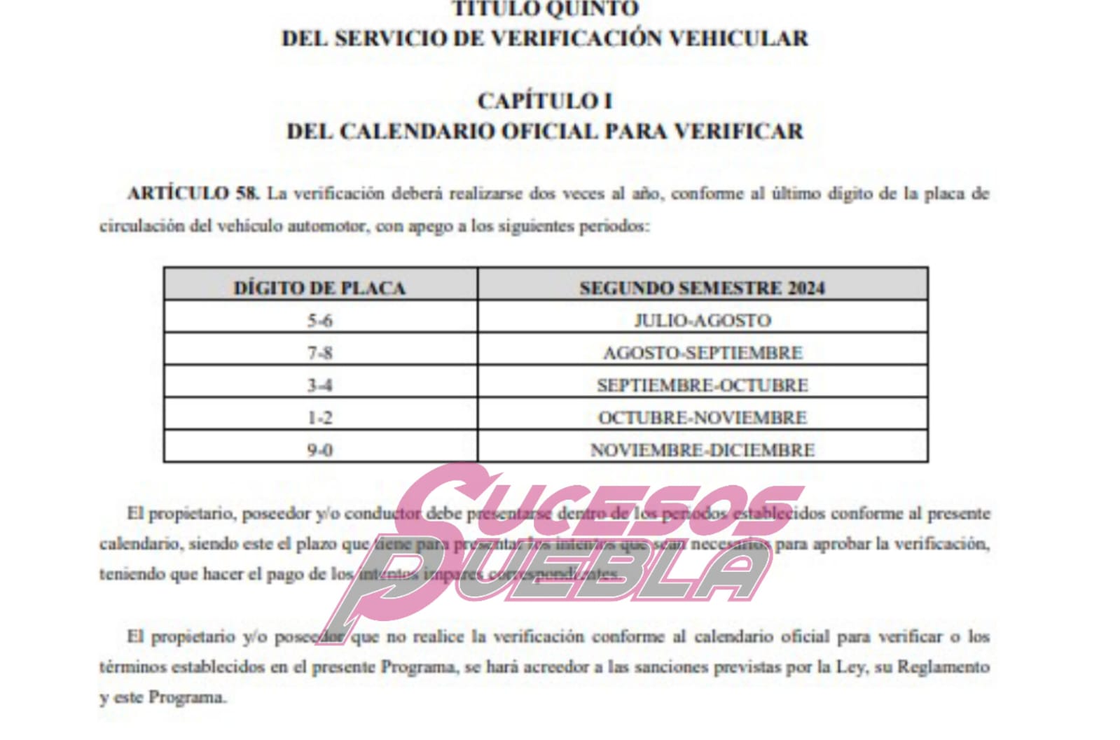 Inicia segundo periodo de verificación vehicular 2024