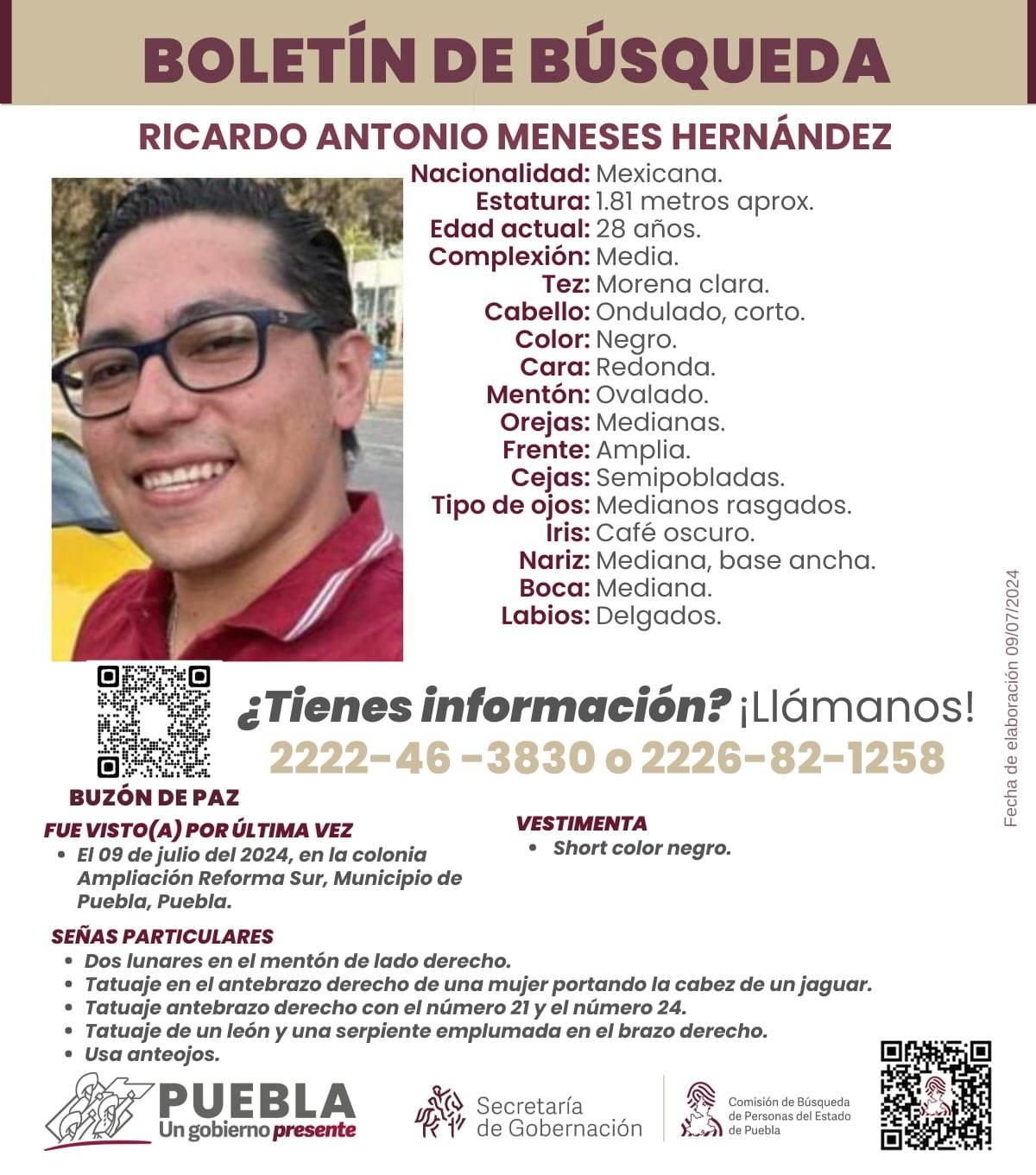 Reportan como desaparecido a Ricardo Meneses