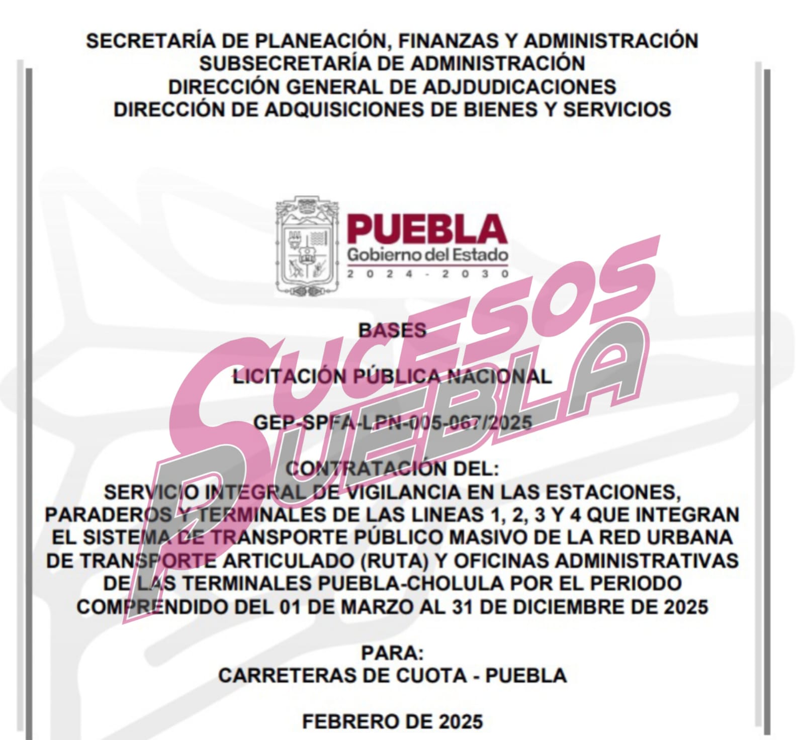 Contratarán 300 guardias para las cuatro líneas del RUTA