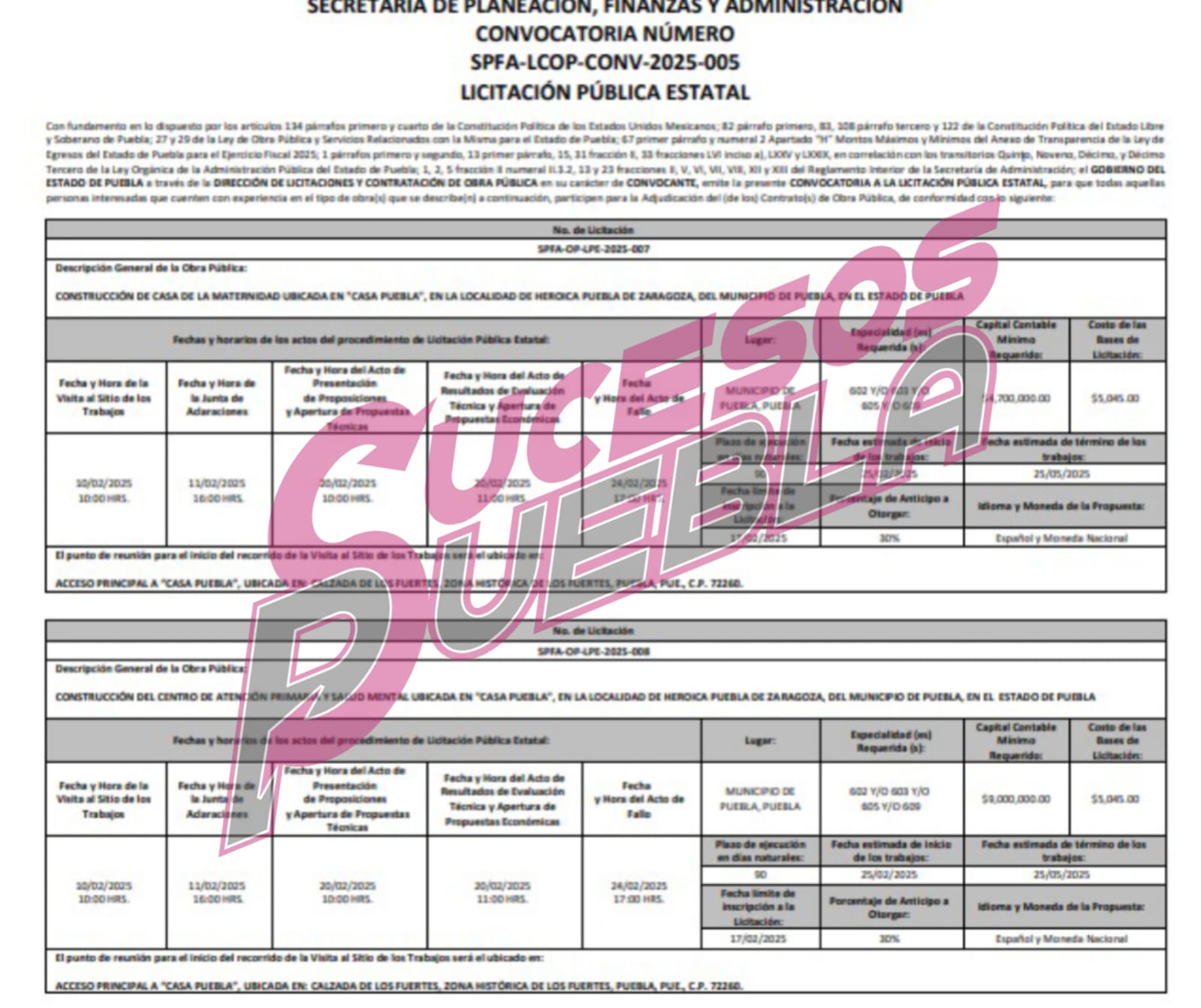 Emiten licitación para Casa de la Maternidad y Centro de Salud Mental para menores