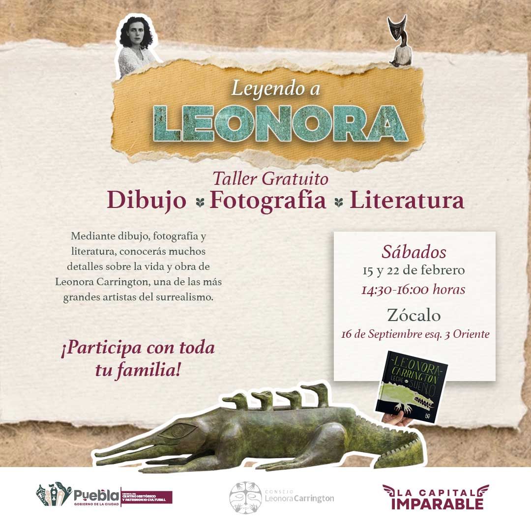 Explora el arte y la literatura con el taller en honor a Leonora Carrington que ofrece el Gobierno de la Ciudad