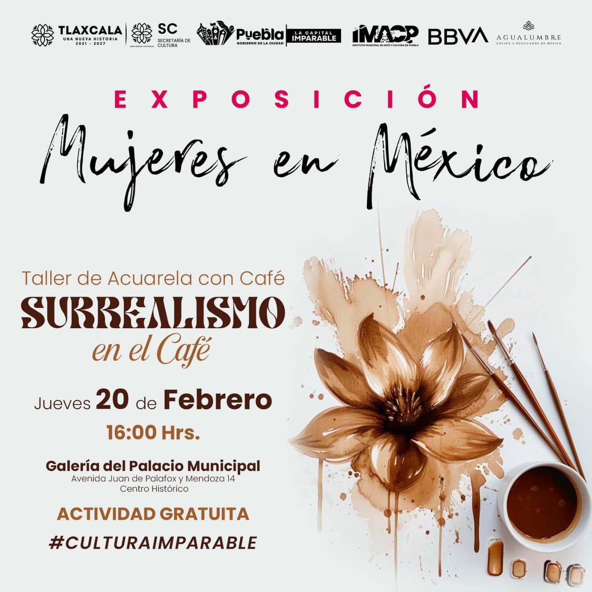 Impartirá IMACP taller de acuarela con café en la exposición «Mujeres en México»