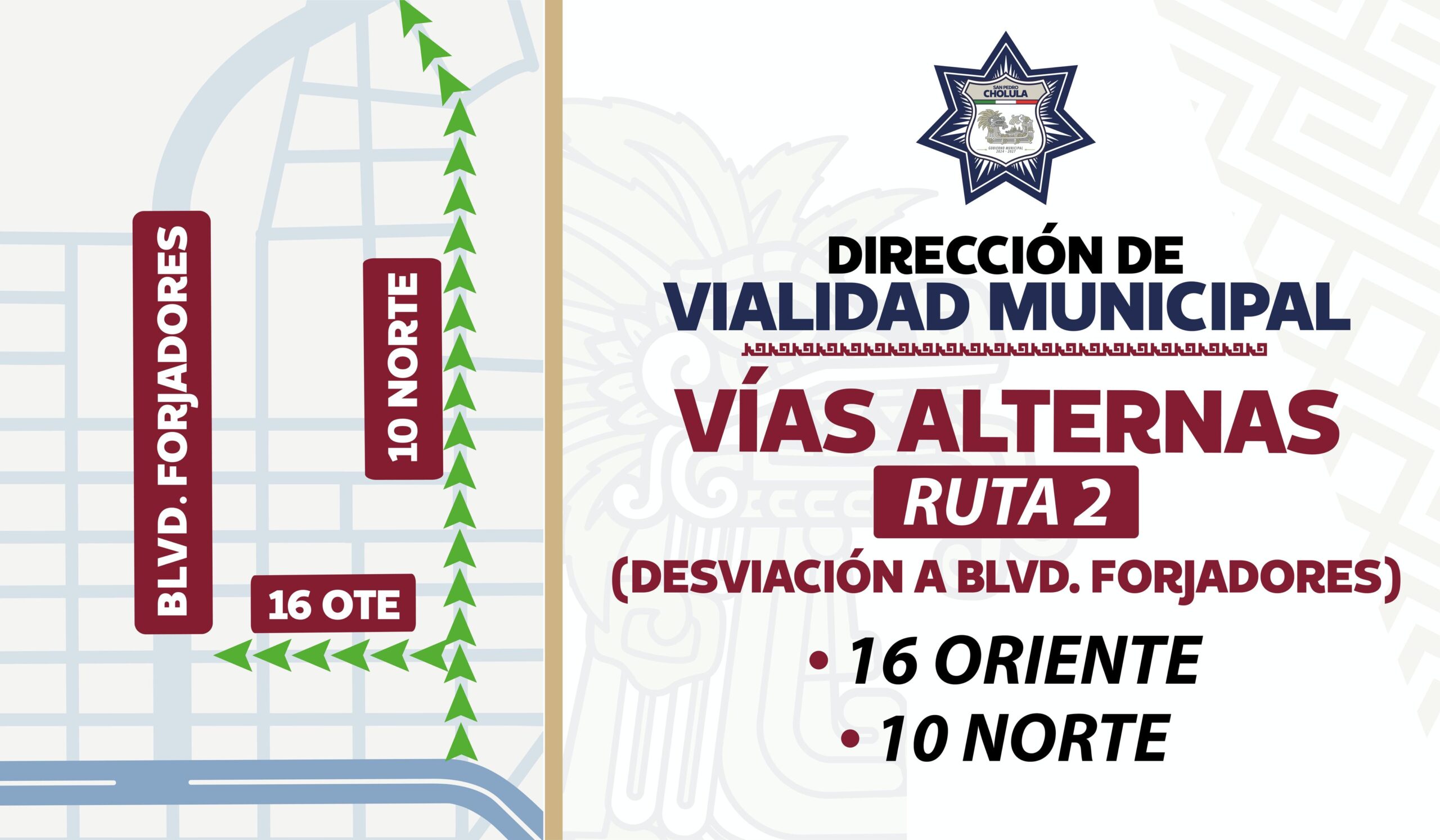 Gobierno de San Pedro Cholula activa operativo Equinoccio Seguro 2025