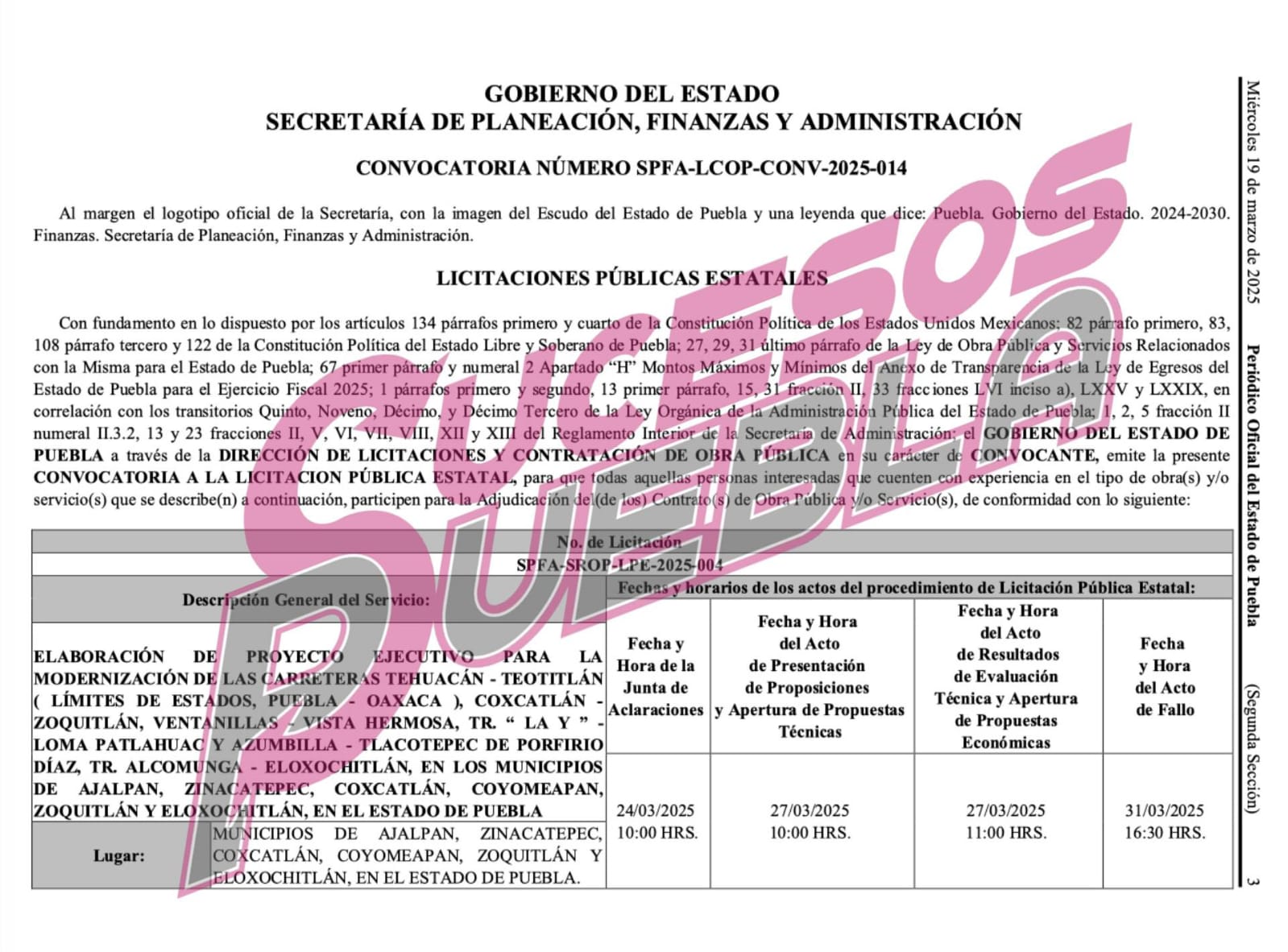 Iniciará gobierno estatal la modernización de seis tramos carreteros