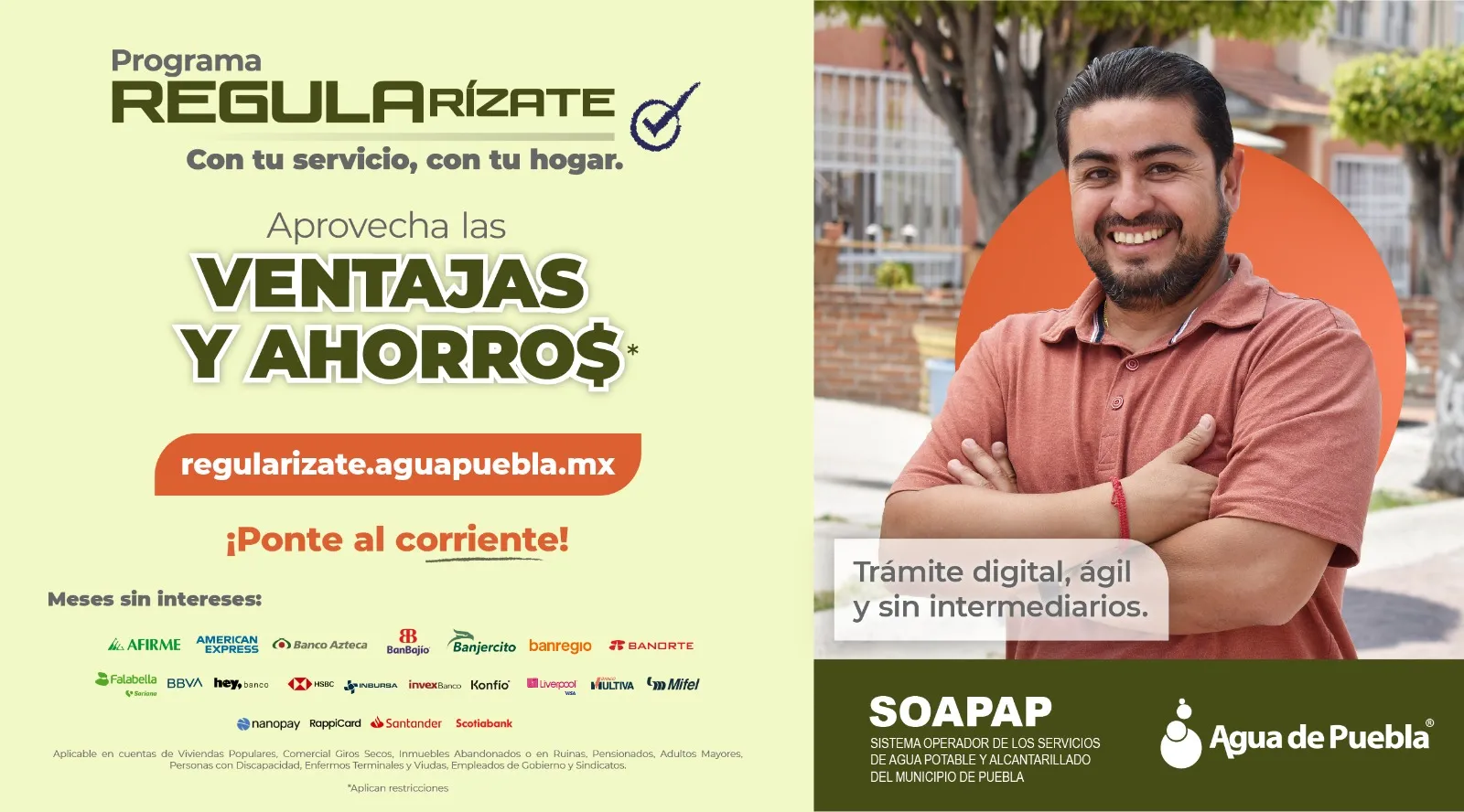 Resultados positivos en la primera semana del programa “Regularízate” de Agua de Puebla